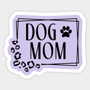 Dog Mom Cheetah Paw Sticker